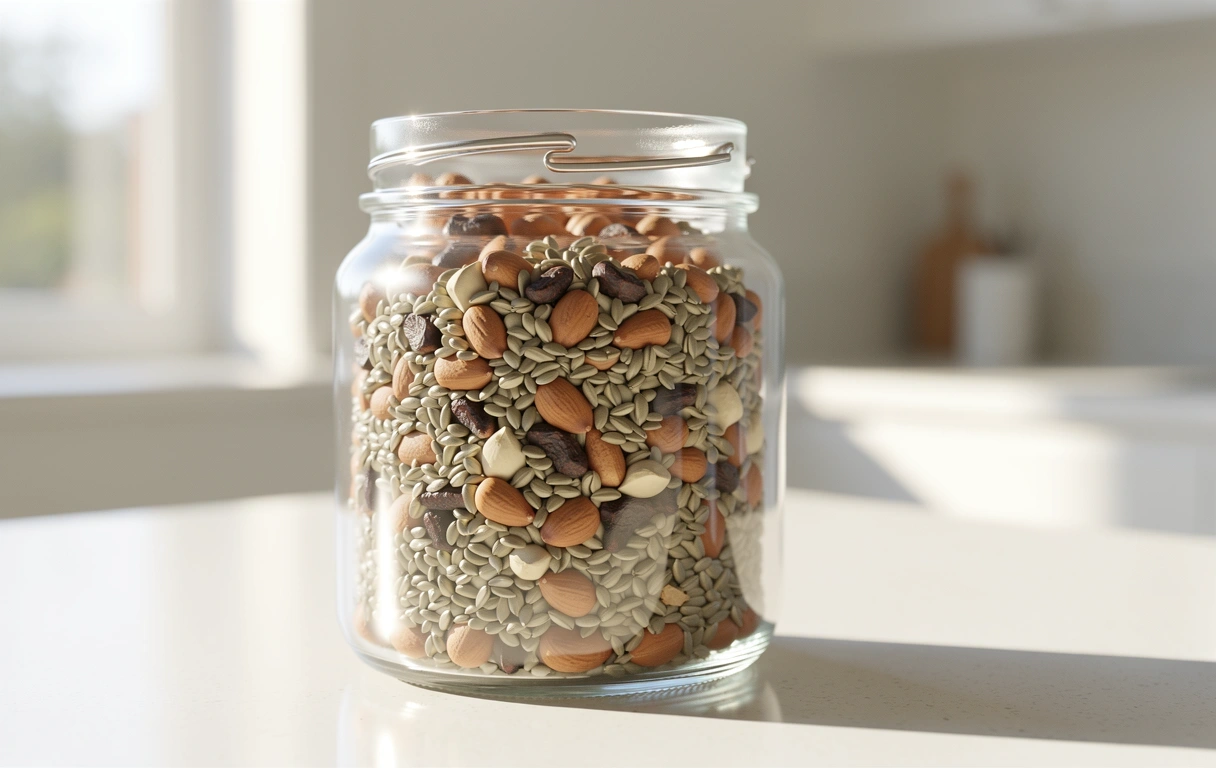 Organic ingredients representing digital transparency